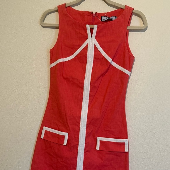CK Bradley Coral White Dress XS - Picture 2 of 6